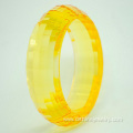 Plastic Colorful Craft Bangles Clear Engraved Bangles